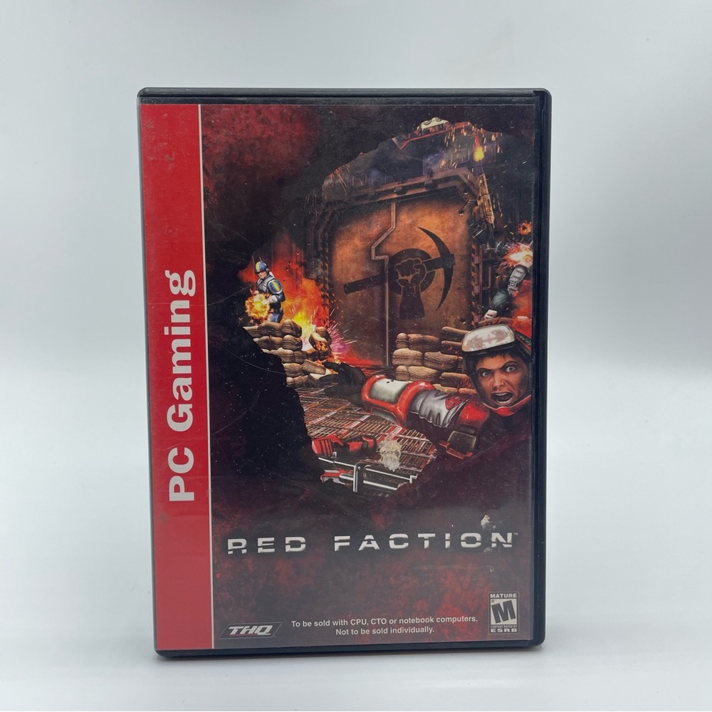 Red fraction pc gaming geo-mod tech 1st release 2 disc box no manual